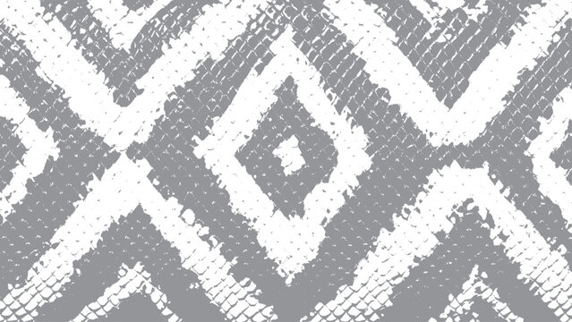 Luxury animal print pattern with geometric reptile texture Snake skin seamless background with stylish monochrome scales