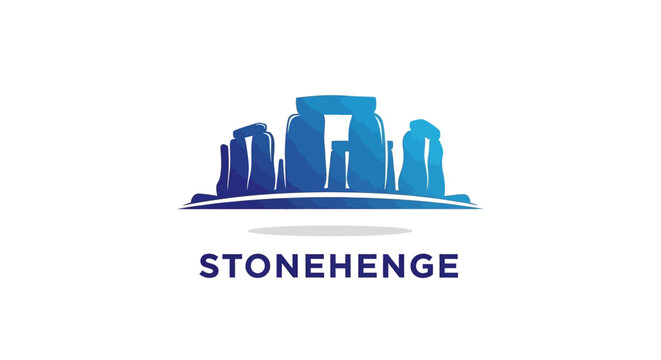 Stonehenge Monument - Ancient Prehistoric Landmark in Wiltshire, England.