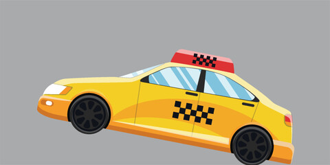 Side view vector illustration of a modern white and blue police car. Sleek automotive flat design isolated on a light gray background profile view. © Ahsuih