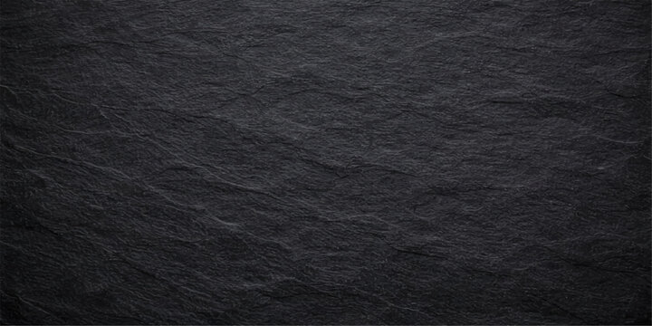 A dark black leather and fabric material surface features a rough textured pattern and macro textile design suitable for a grunge wallpaper or clothing backdrop