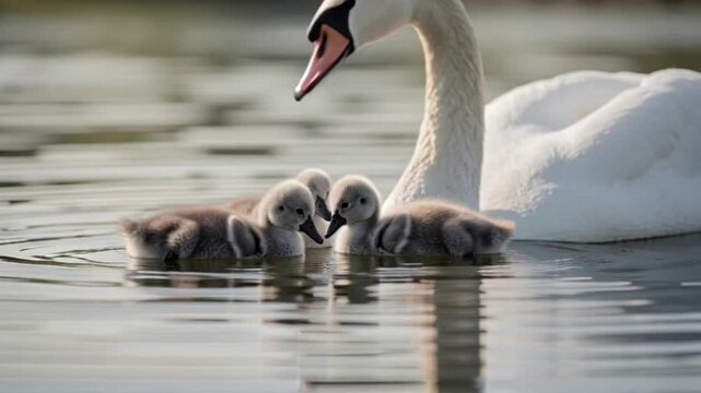 mute swan cygnus olor