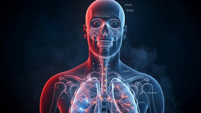 3D Animation of Hantavirus Pulmonary Syndrome in Human Lungs