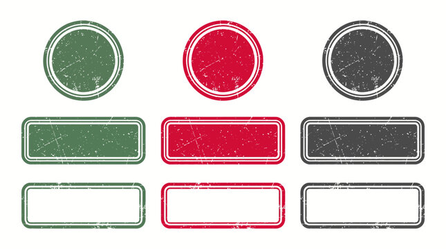 Diverse assortment of stylized graphic elements featuring worn textures for authentic design projects