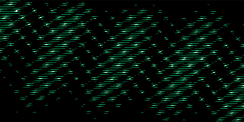 Digital black pixel pattern background with glowing squares - cyber grid for game interface, tech wallpaper, streaming overlay and futuristic design project with neon mosaic texture on dark surface. © Maruf