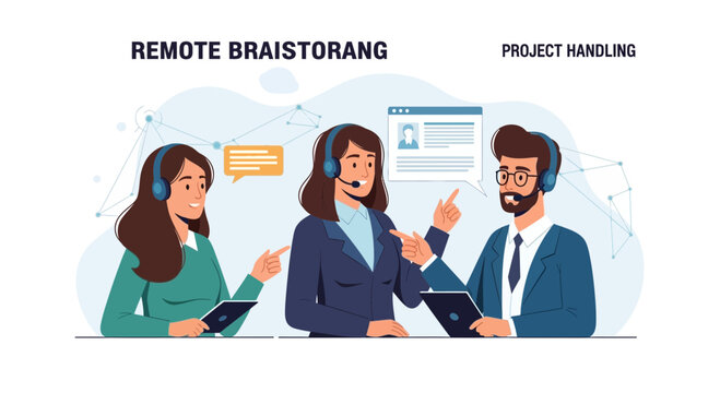Teamwork Collaboration, Remote Brainstorming, Project Handling, Customer Support