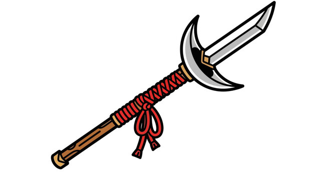Traditional Japanese Ninja Sword Weapon.