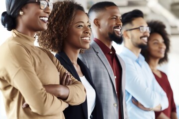Obraz premium Diverse professionals standing confidently together