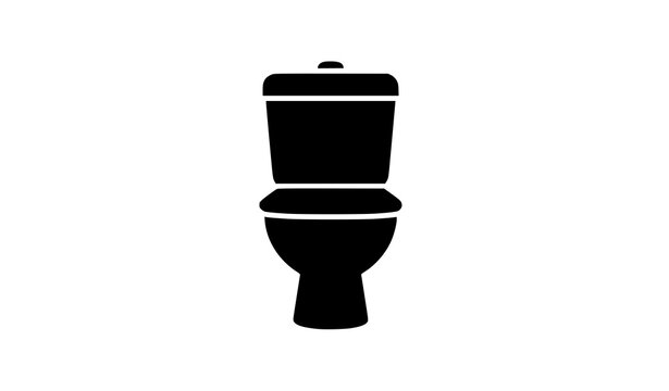 Abstract geometric toilet vector illustration colorful restroom pop art commode graphic