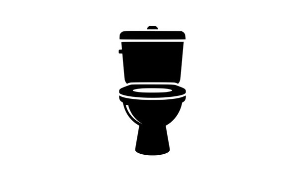 Flat design bathroom toilet vector illustration ceramic sanitaryware commode icon