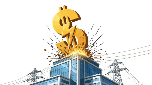 Dollar Sign Building Explosion.
