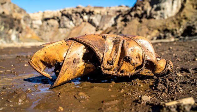 Tattered Leather Jerkin on Muddy Ground