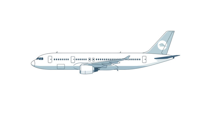 Airplane Commercial Jet Transport Vehicle.