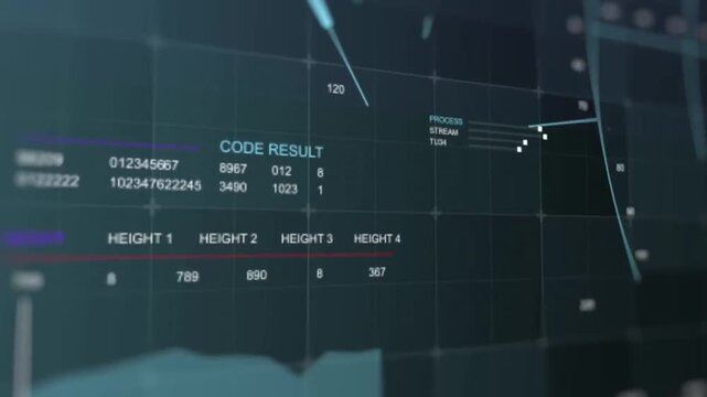 Futuristic Cyber Security HUD Interface with Dynamic Data Analysis and Secret Agent Tracking