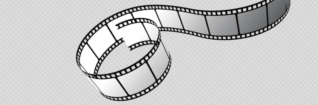 Vintage Film Strip Frames and Cinema Reel Borders Vector Collection