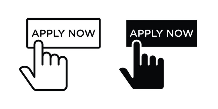 Apply icon. vector pictogram pack