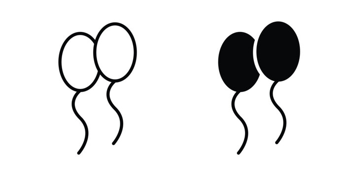Balloons icon. vector pictogram pack
