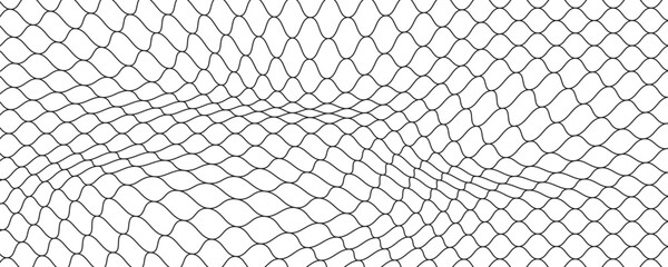 Mesh texture for fishing nets. Seamless pattern for sportswear or soccer goal, volleyball net, basketball hoop, hockey, athletics. Abstract net background for sports vector illustration © BAHAYA