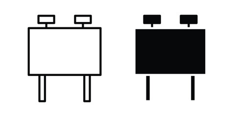 Obraz premium Billboard icon. vector pictogram pack