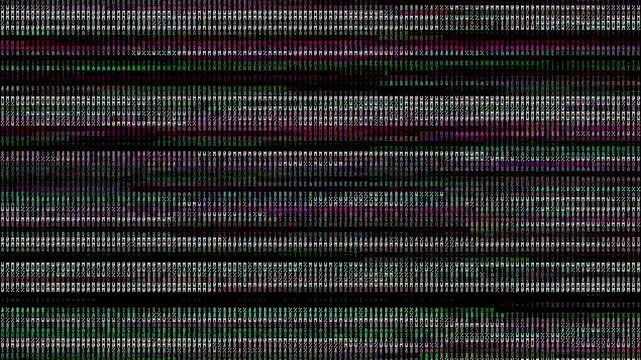 black screen with thin static lines rgb. Analog TV noise, random vertical distortion, bad signal interference. 4K overlay with retro CRT noise.
