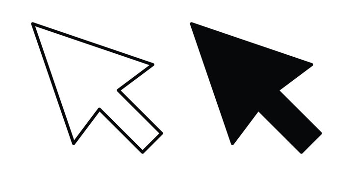 Cursor arrow icon. vector pictogram pack
