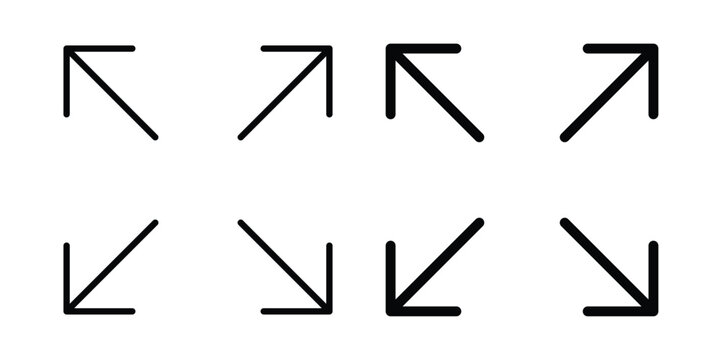 Expand icon. vector pictogram pack