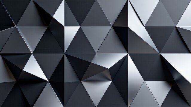 Geometric pattern of interlocking triangles