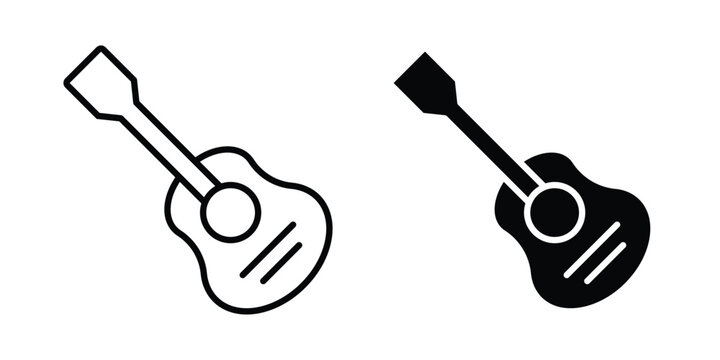 Guitar icon. vector pictogram pack