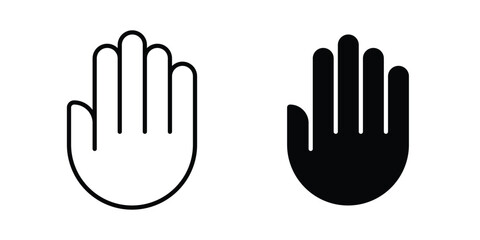 Obraz premium Hand icon. vector pictogram pack