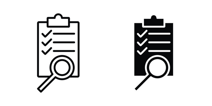 Inspection icon. vector pictogram pack