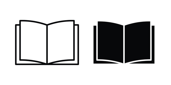 open book icon. vector pictogram pack