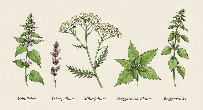 Botanical Illustration: Delicate Herbs & Flowers