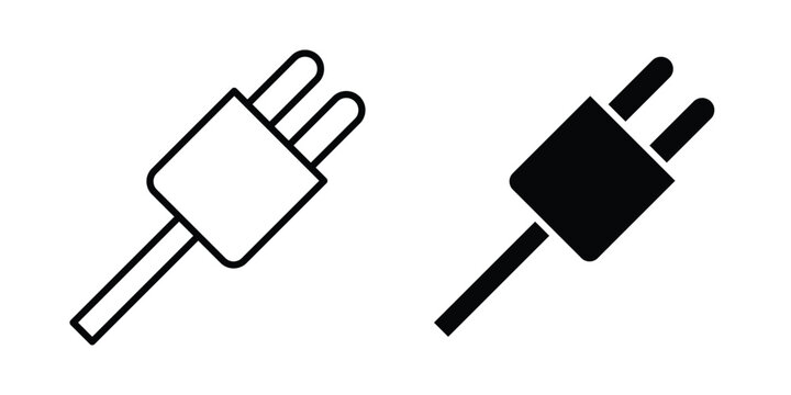 Power plug icon. vector pictogram pack