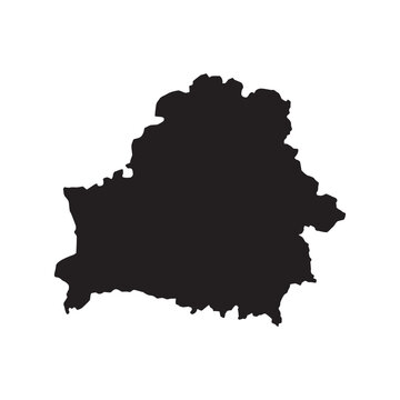belarus map silhoutette Suitable for posters and web icons