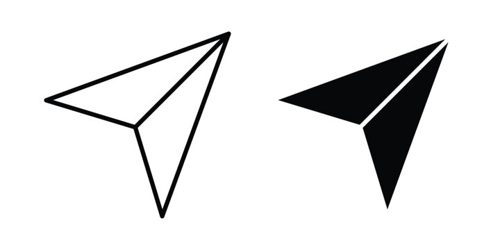 Send button icon. vector pictogram pack