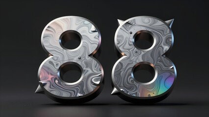 Fototapeta premium 88. A macro alloy under deformation hero showing photorealistic abstract metal specimen mid-deformation, surface stress patterns visible as color shifts across the metal, dramatic studio lighting, dar
