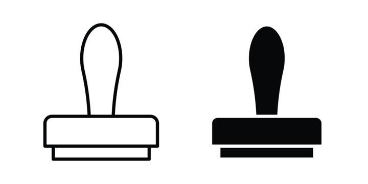 Stamp icon. vector pictogram pack