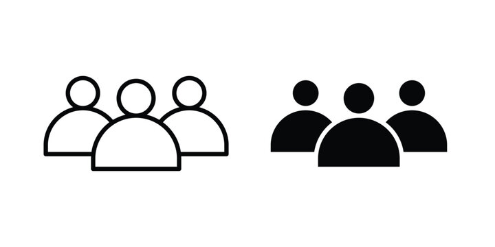 Users icon. vector pictogram pack