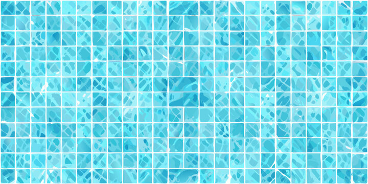 blue mosaic tiles texture seamless pattern light turquoise shade