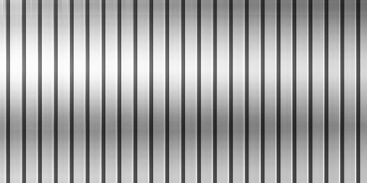 Brushed metal in monochromatic shades (black, white, and silver) with parallel vertical lines.