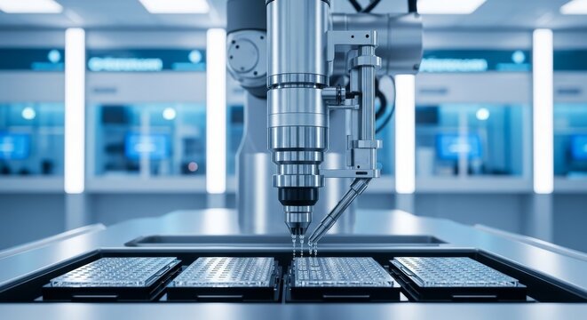 Robotic Arm Precision Liquid Dispensing in Laboratory