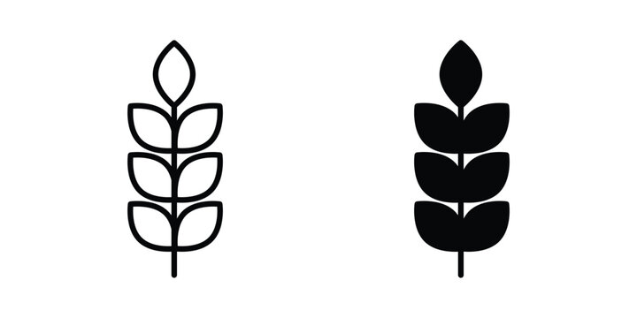 Wheat icon. vector pictogram pack