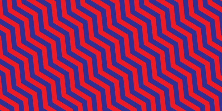 The red and purple zigzag pattern fills the screen with a bold geometric look and creates an interesting visual effect.