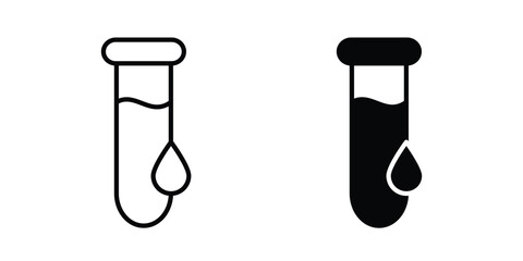 Blood Report icon. thin line icon vectors © Hestia