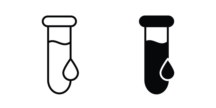Blood Report icon. thin line icon vectors