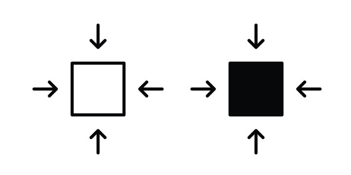 Compact icon. thin line icon vectors
