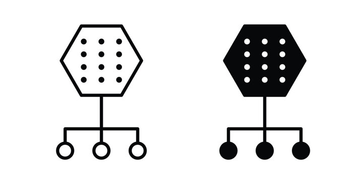 Content management icon. thin line icon vectors