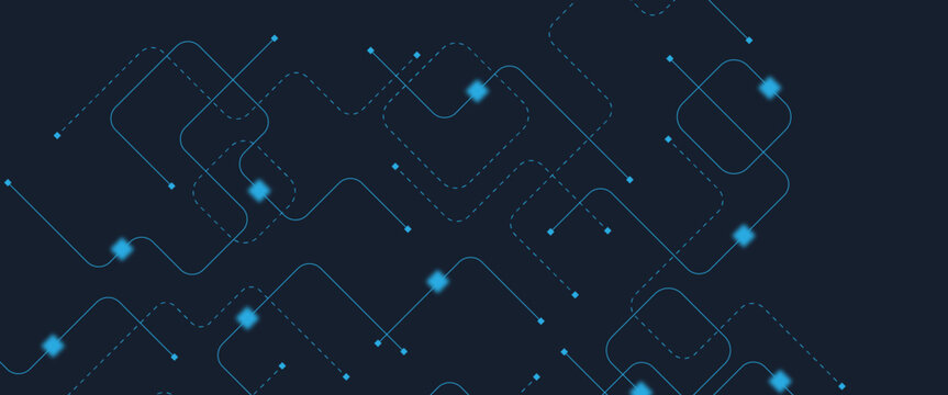 Abstract digital AI circuit board background with tech icons. Digital technology motherboard texture design. Engineering circuit board concept for poster, header, banner, website, presentation