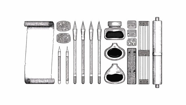 Collection of various artistic paint brushes.