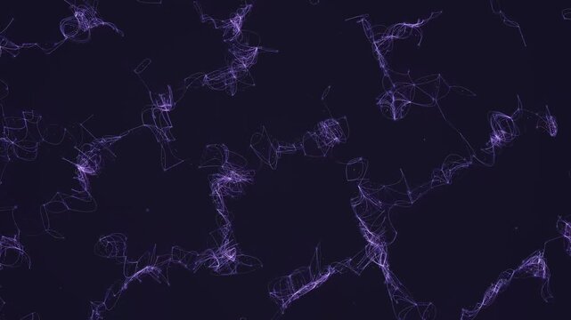 Abstract purple lightning background, electric plasma energy discharge on dark backdrop, glowing violet static electricity pulses