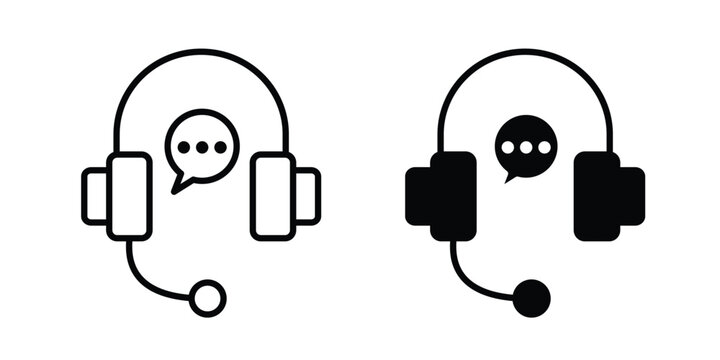 Support icon. thin line icon vectors